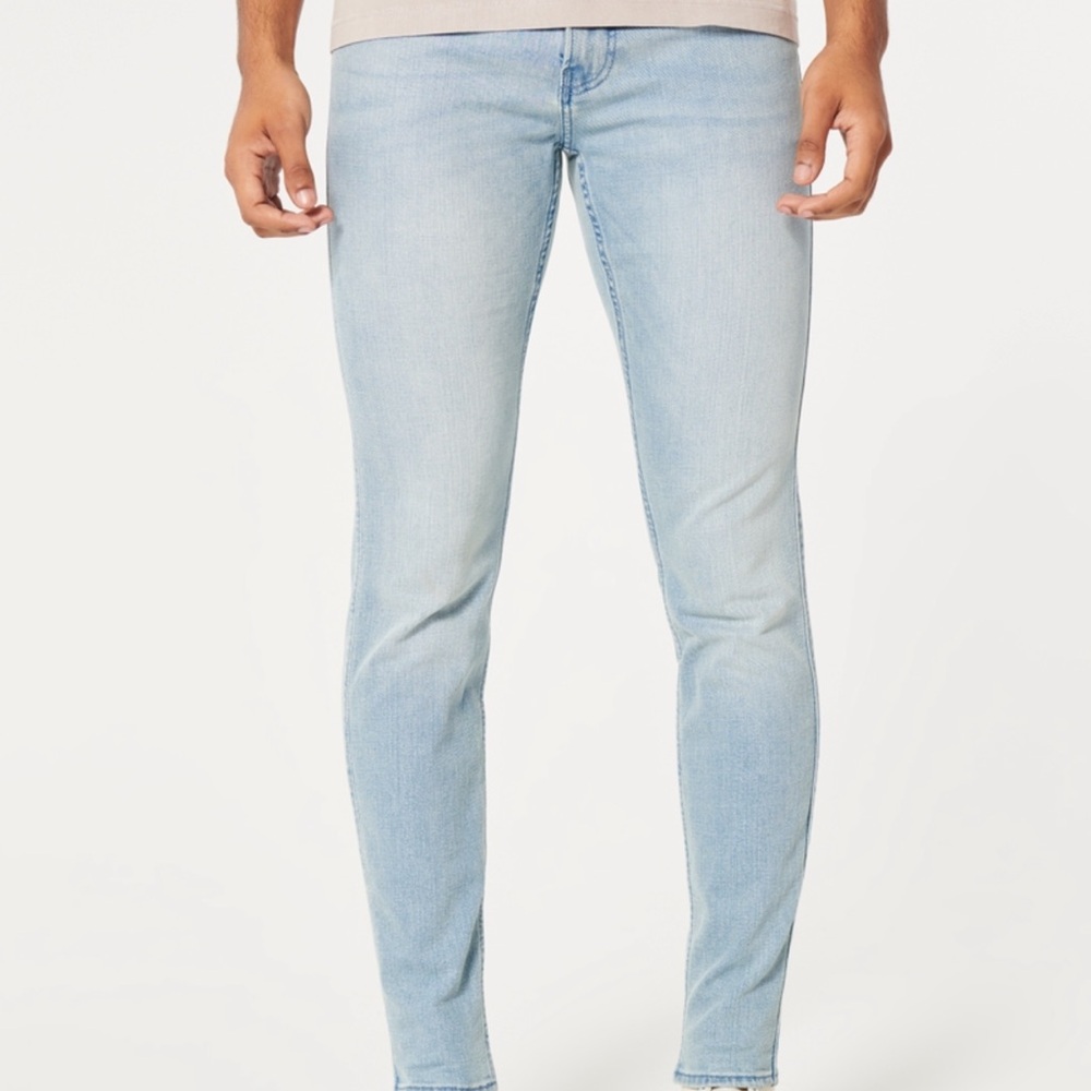 Hollister Super Skinny Jeans Light Blue